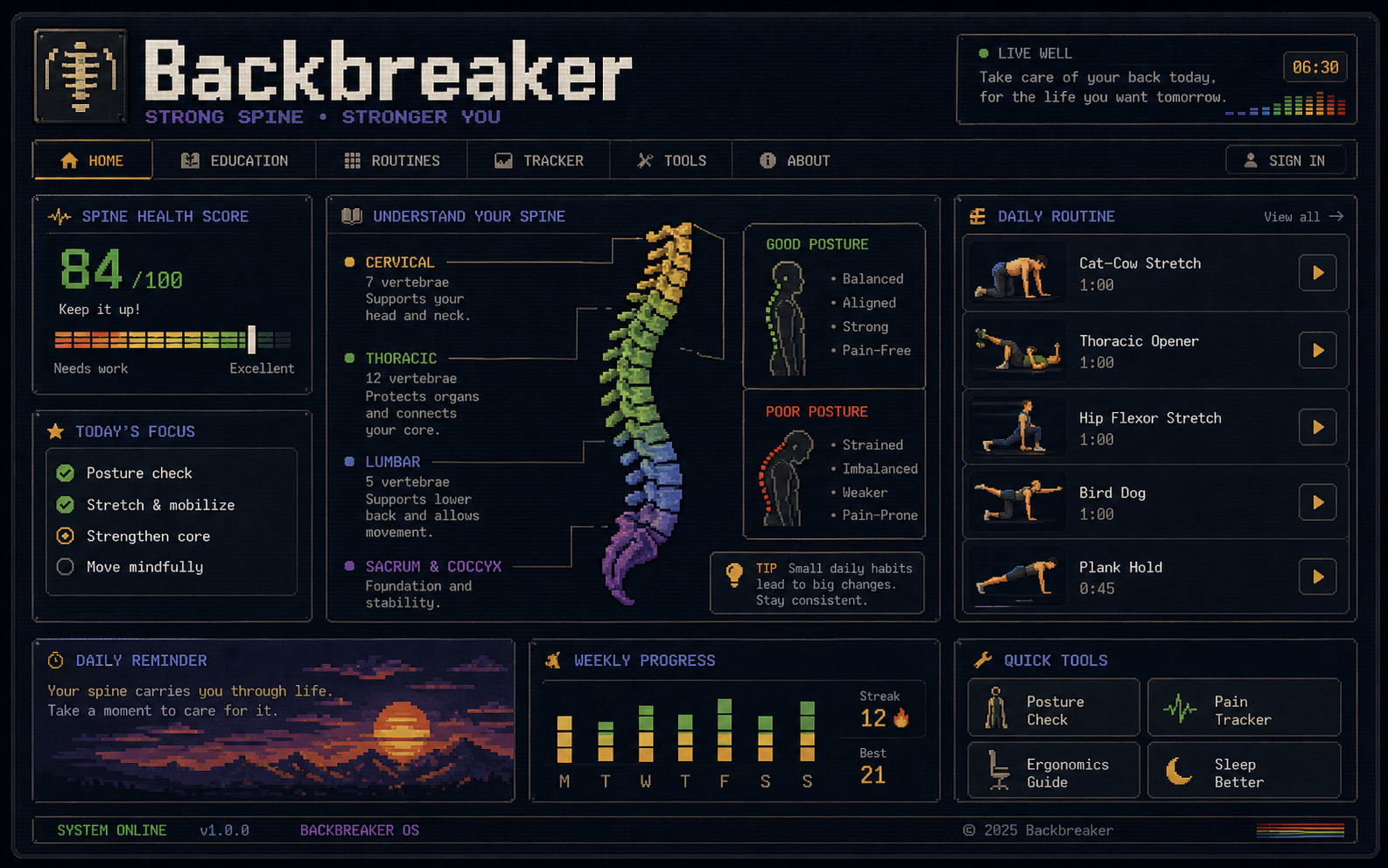 Vorschaubild zu Backbreaker