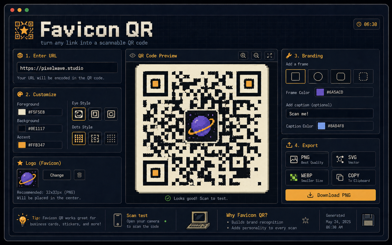 Vorschaubild zu Favicon QR