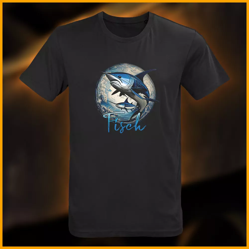 Fisch T-Shirt, schwarz