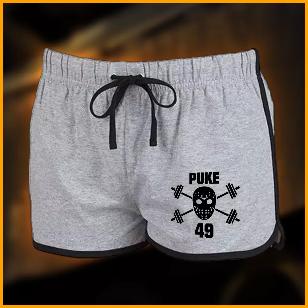 Puke 49 - Training Shorts, grau