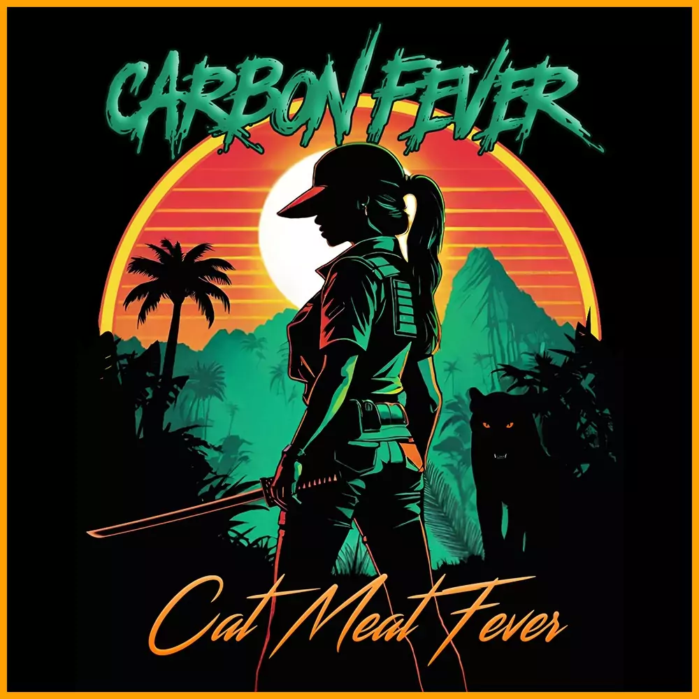 Carbon Fever - Cat Meat Fever T-Shirt, schwarz – Bild 2