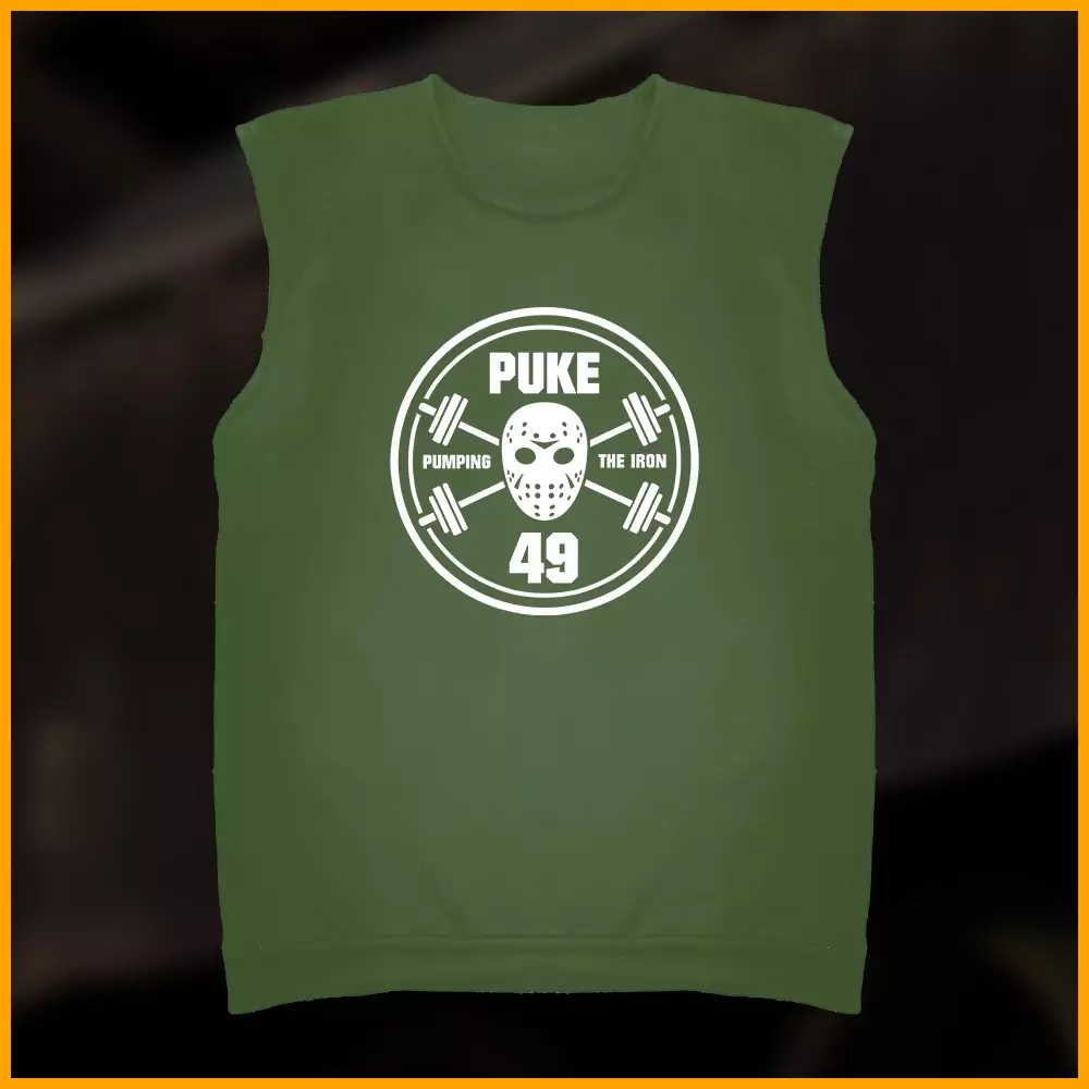 Puke 49 – Pumping the Iron, Cut Off Sweatshirt, diverse Farben – Bild 5