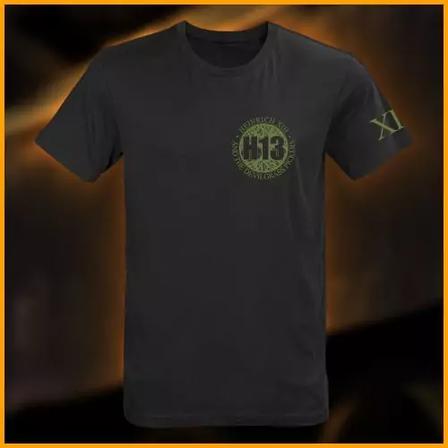 Heinrich 13 - Hanging Band T-Shirt, schwarz