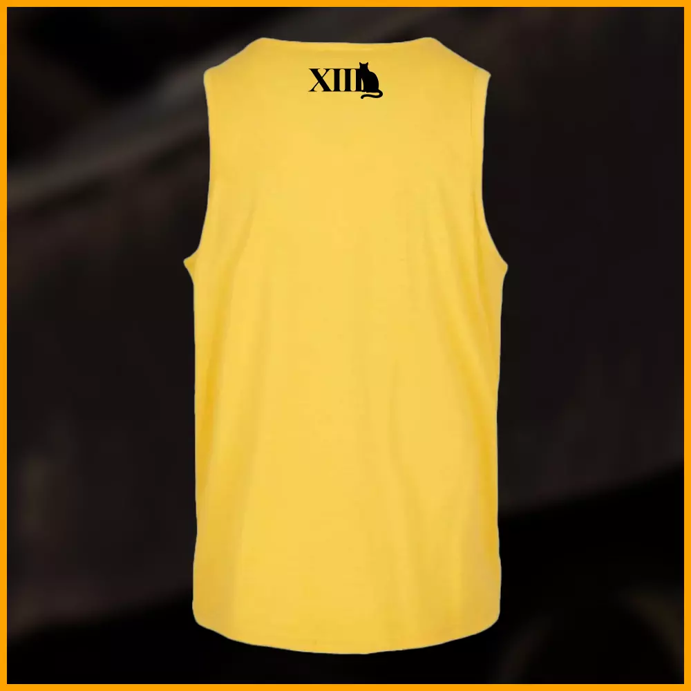 Home Gym XIII Cat Trägershirt, gelb – Bild 2