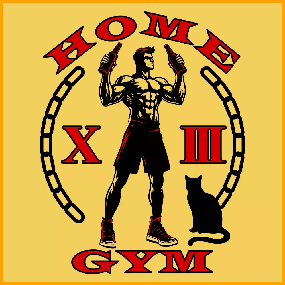 Home Gym XIII Cat Trägershirt, gelb – Bild 3