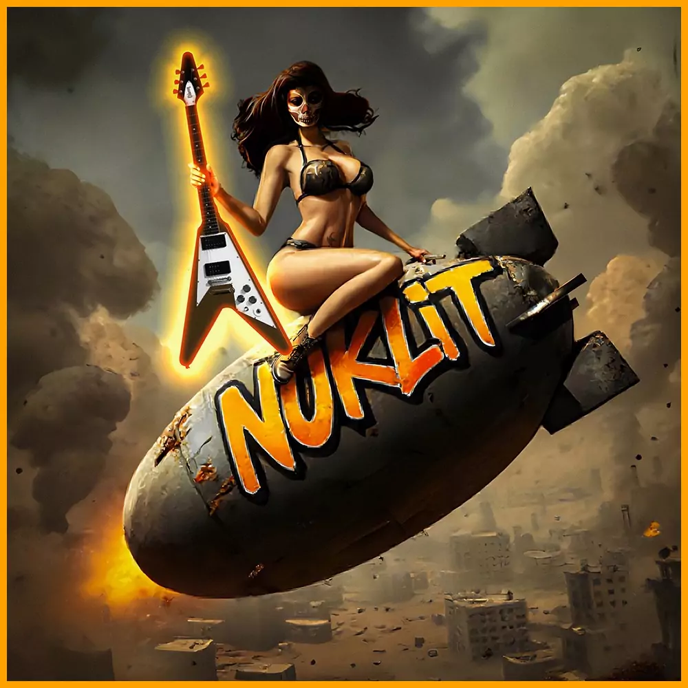 Nuklit - Bombrider wasserdichter Turnbeutel, camo – Bild 2