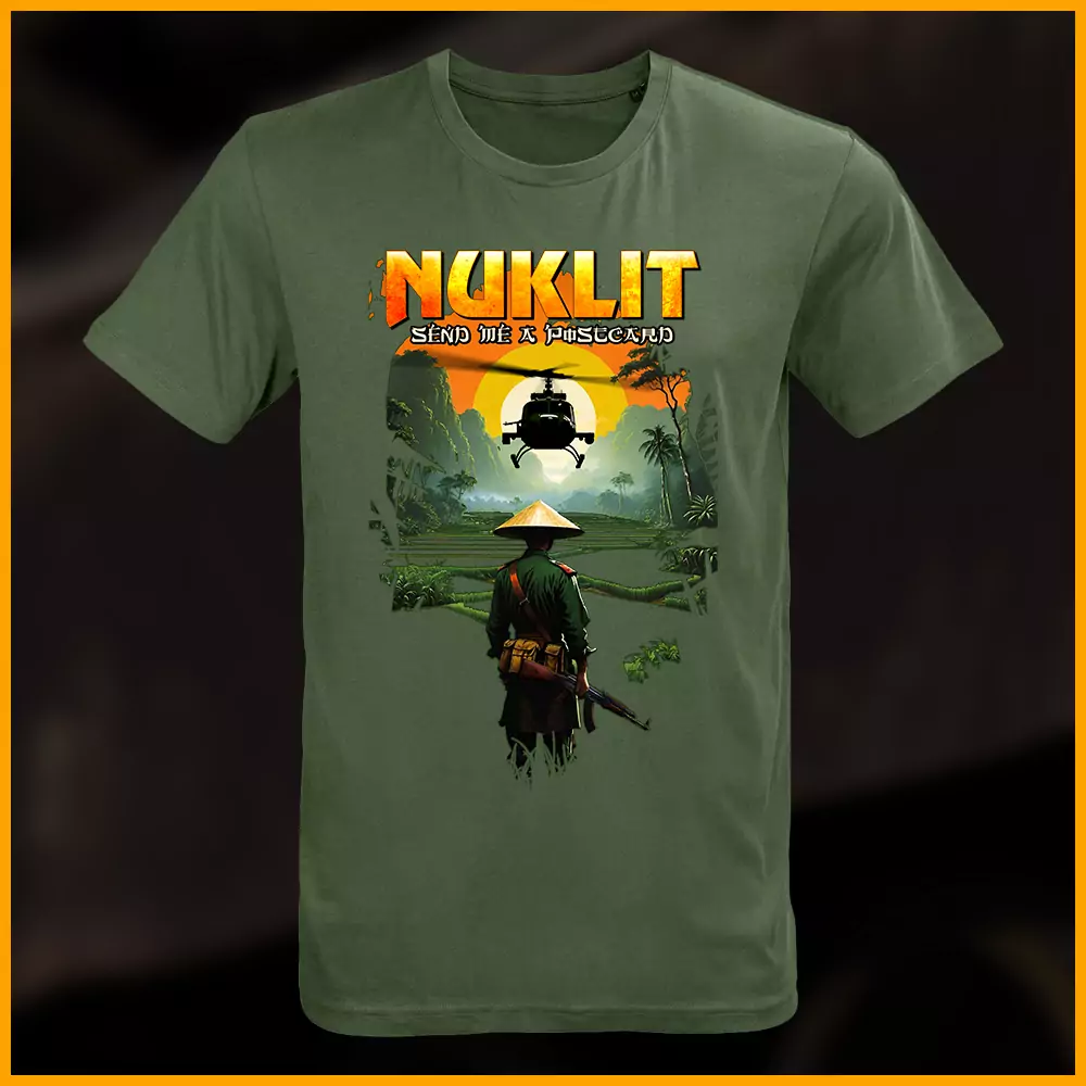 Nuklit - Send me a Postcard T-Shirt, oliv